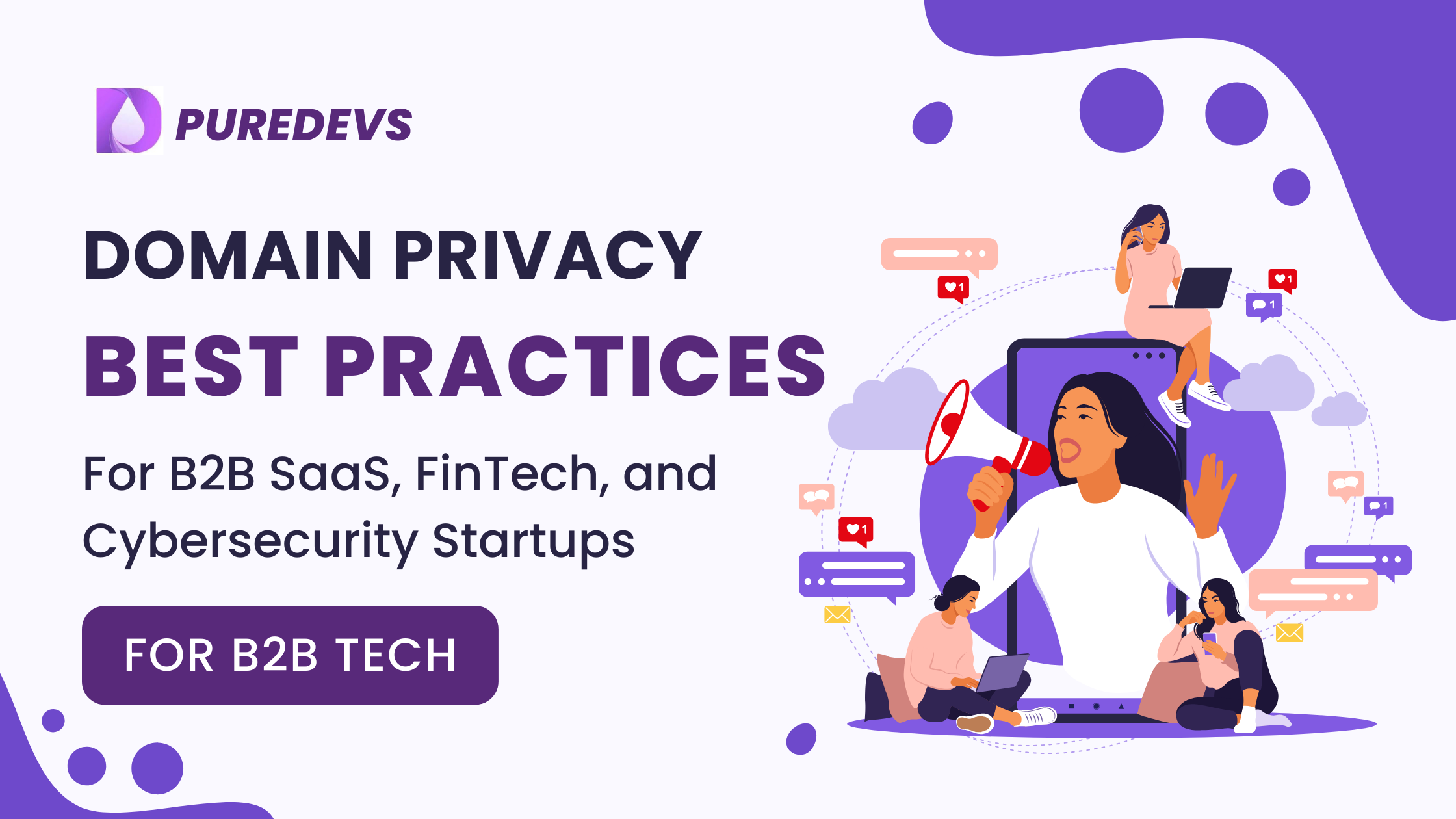 this picture shows domain privacy and protection best practices for B2B tech