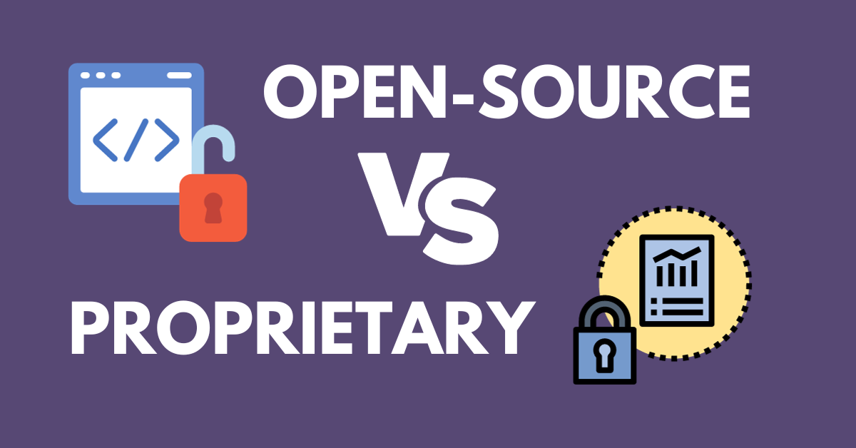 this image shows open source vs proprietary CMS Platforms in B2B tech