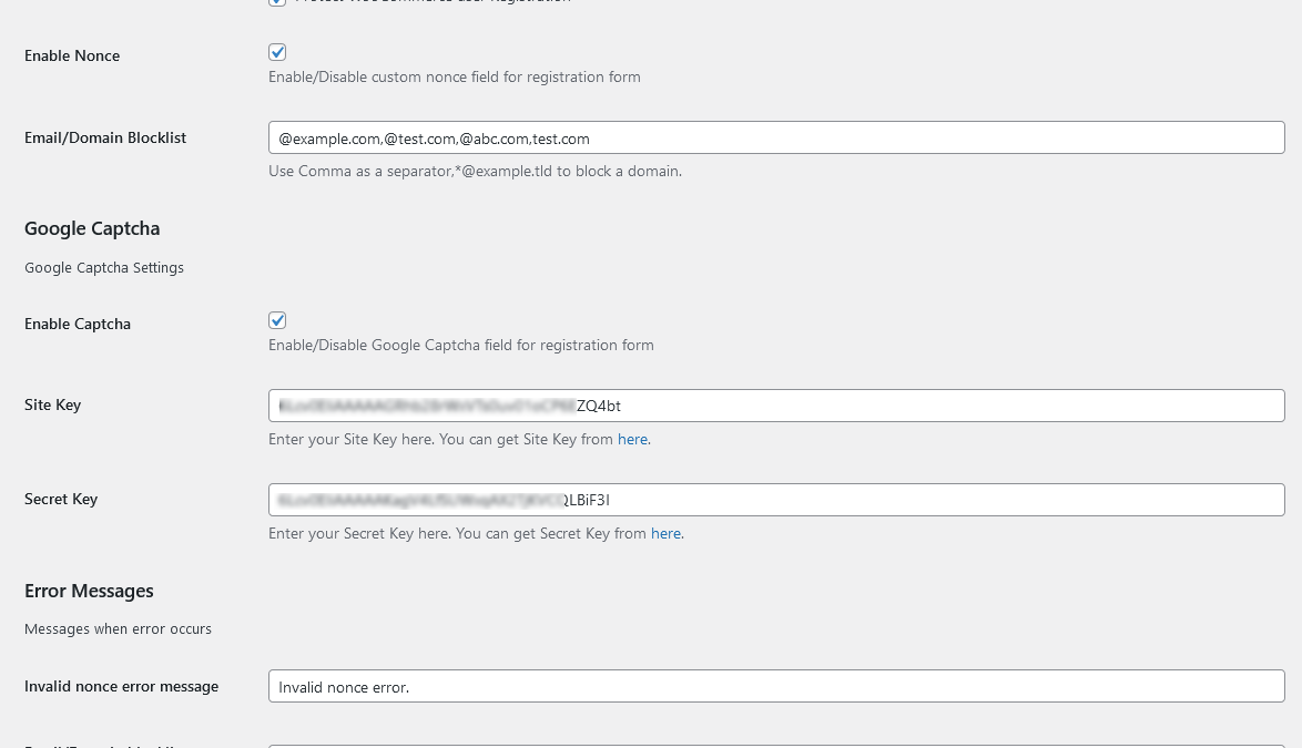 Secure User Registration by PureDevs