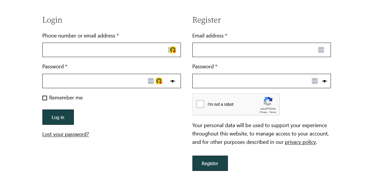 Secure WooCommerce User Registration