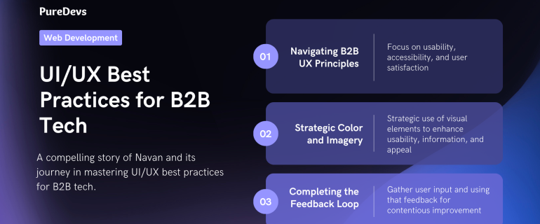 this image shows UIUX best practices for b2b tech