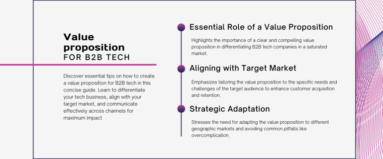 this picture shows how to create a value proposition for b2b tech